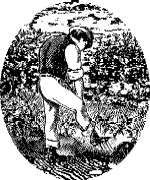 Gardener digging